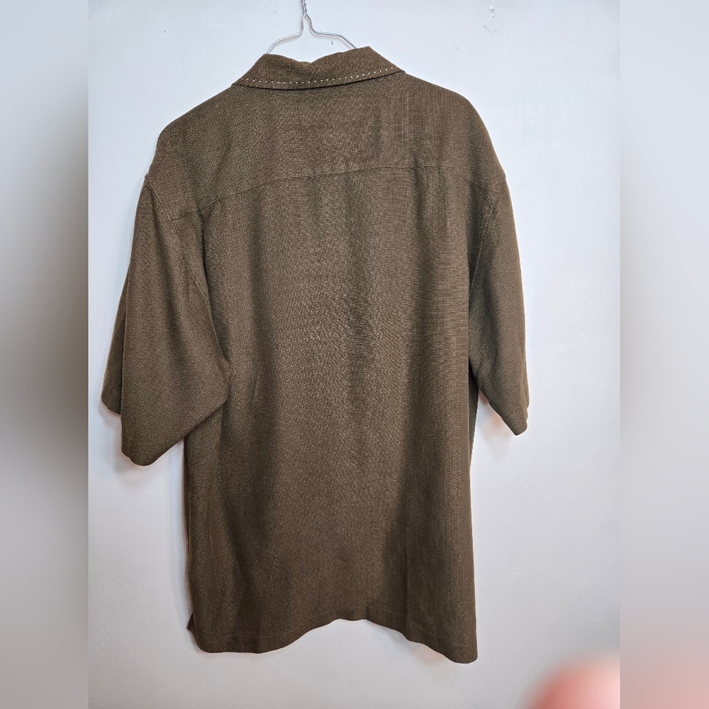 Nat Nast Black and Gray + Brown And Tan Striped Shirts - Picture 10 of 13